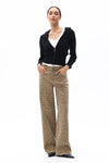Leopard Print Relaxed Straight Pants