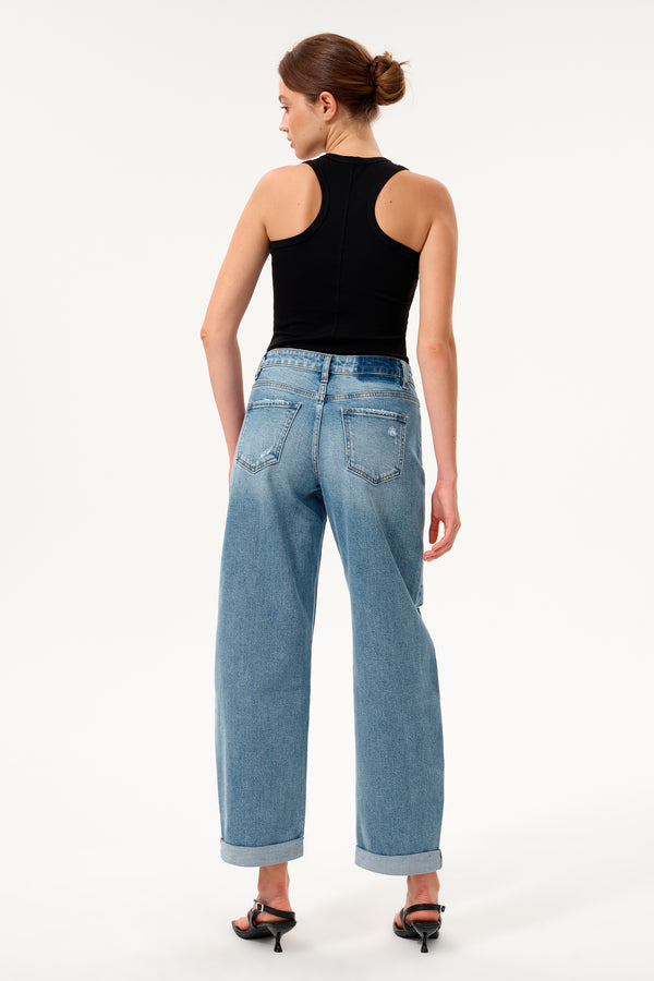 Osaka Low Rise Barrel Jeans