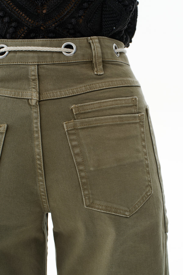 Greta High Rise Drawstring Barrel Pants