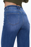 High Rise Relaxed Drawstring Wide Leg Jeans