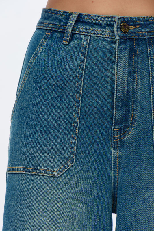 High Rise Wide Leg Jeans