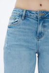 Alsa Wide Leg Distressed Jeans-Wide Leg-BAYEAS
