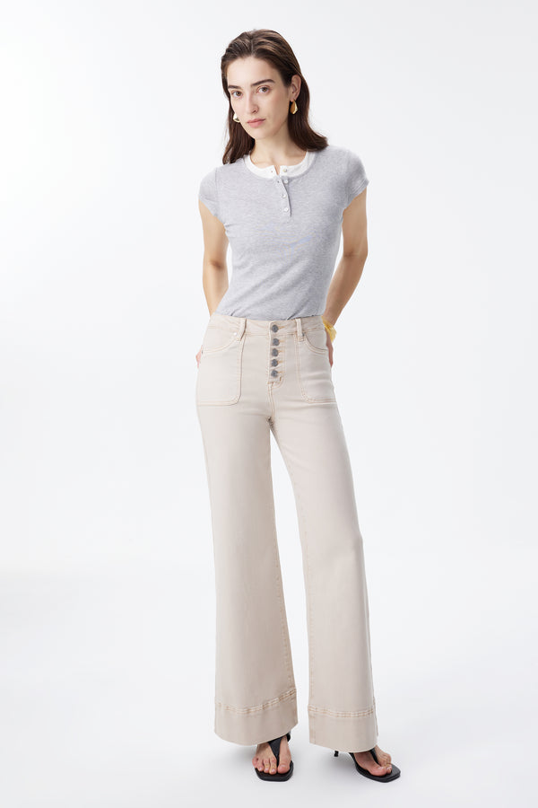 High Rise Wide Leg Pants