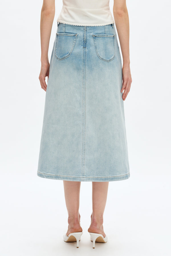 Caius Mid Rise Skirt Jeans