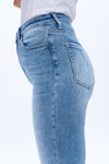 Flare Jeans with Slit Hems-Flare & Bootcut-BAYEAS