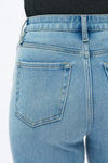 High Rise Straight Jeans-Straight-BAYEAS