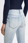 Angela Mid Rise Distressed Flare Jeans-Flare & Bootcut-BAYEAS