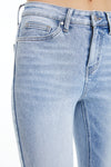 Ella Mid Rise Skinny Jeans With Rhinestones-Skinny-BAYEAS