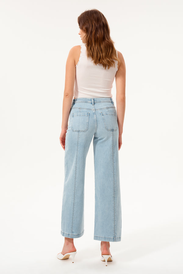 Briar Mid Rise Wide Leg Jeans