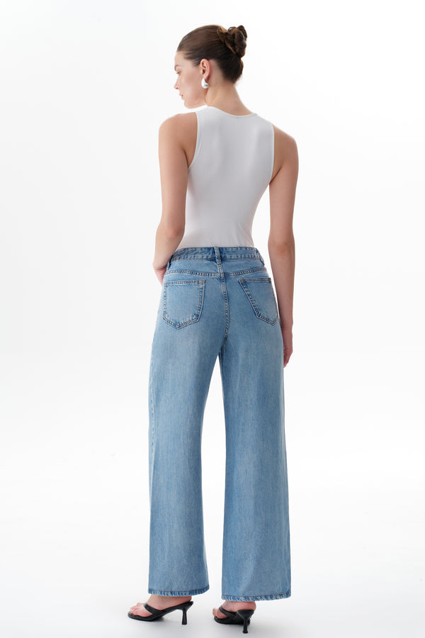 High Rise Wide Leg Jeans