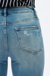 Mid Rise Vintage Straight Jeans-Straight-BAYEAS