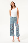Mid Rise Straight Jeans