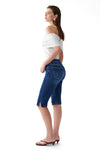Mid Rise Slit Skinny Jeans