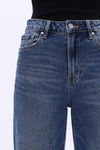 High Rise Straight Leg Jeans-Straight-BAYEAS