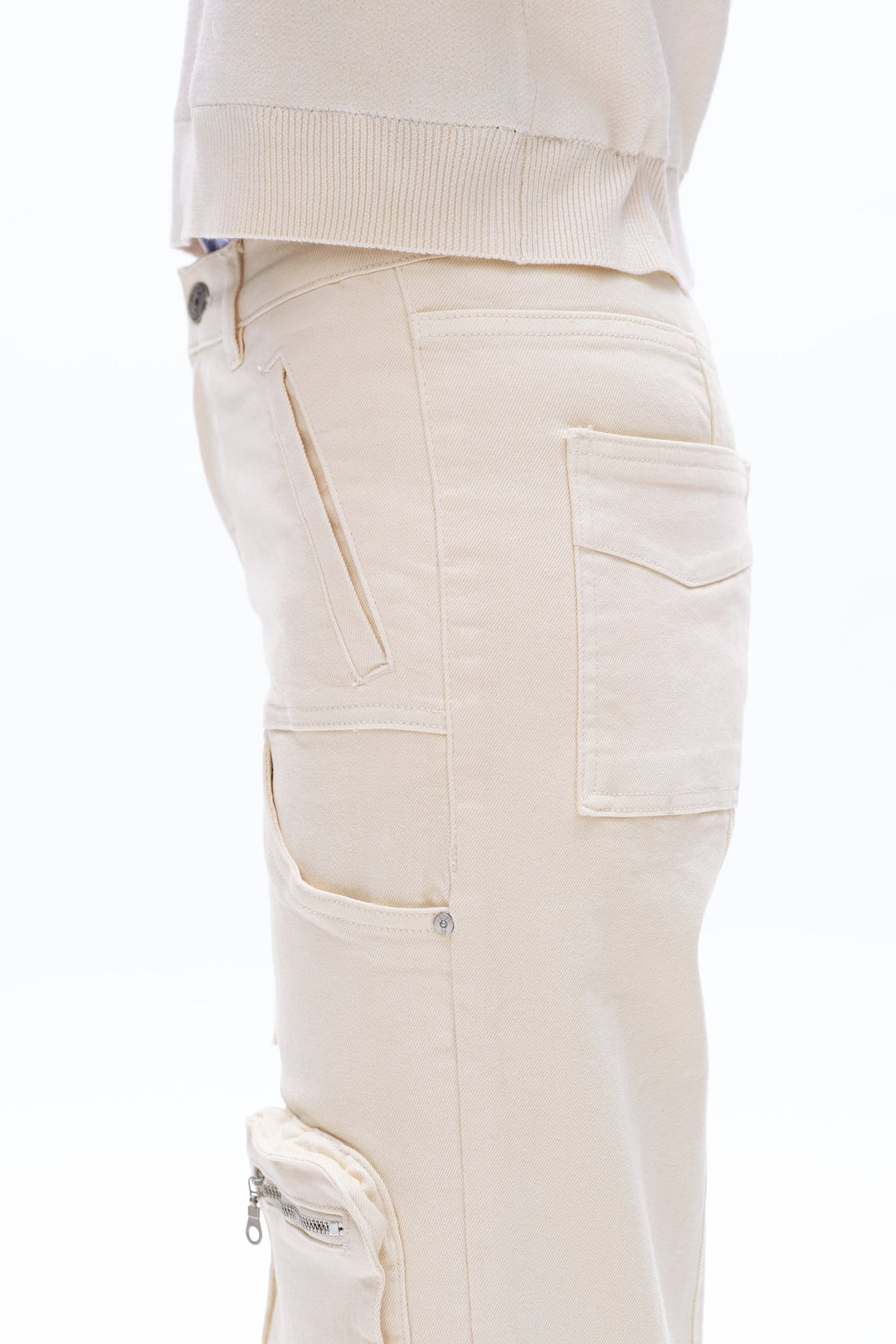 Carry Mid Rise Wide Leg Cargo Pants