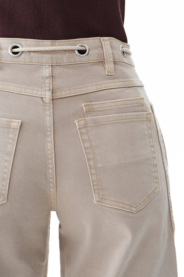 Greta High Rise Drawstring Barrel Pants