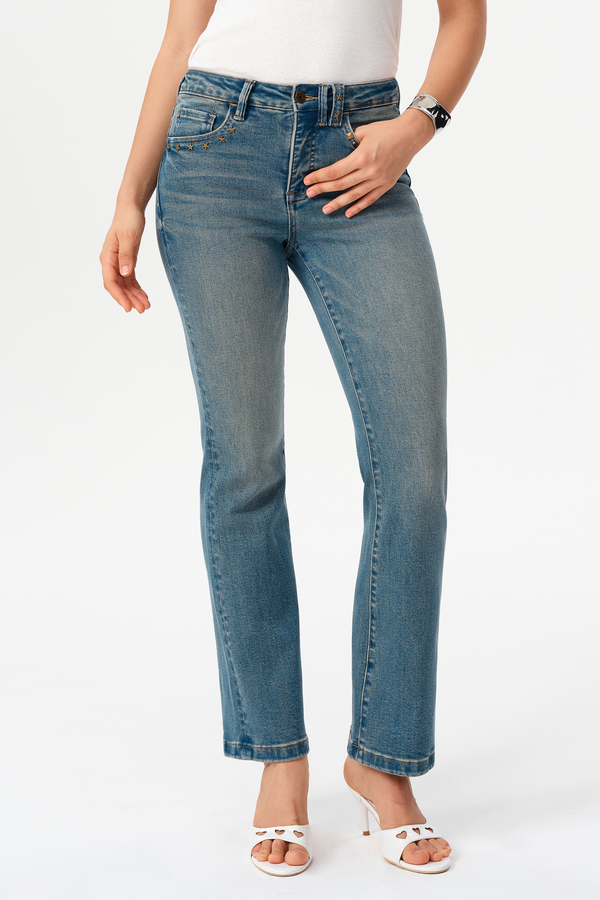 Valentine Mid Rise Flare Jeans