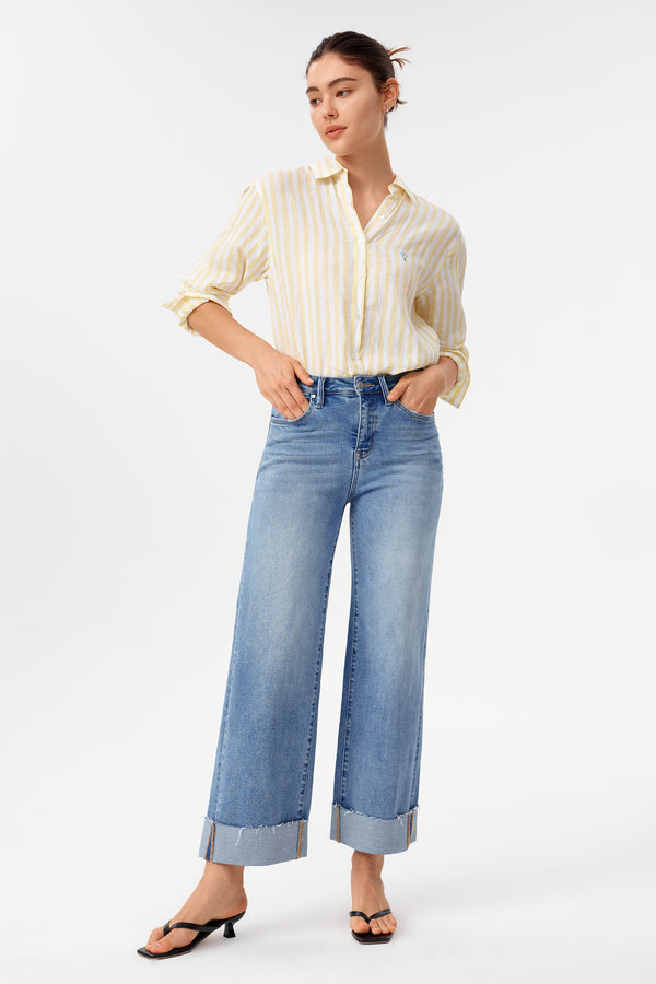 Zephyrine High Rise Wide Leg Jeans