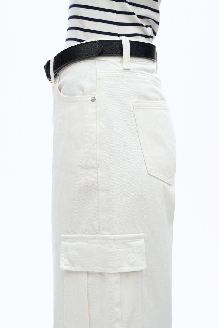 Low Rise Drop Crotch Barrel Leg Cargo Pants