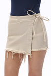 Drawstring High Rise Short Culottes
