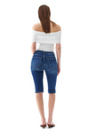 Mid Rise Slit Skinny Jeans