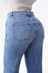 High Rise Slit Bootcut Jeans