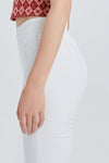 High Rise Front Slit Flare Pants-Flare & Bootcut-BAYEAS