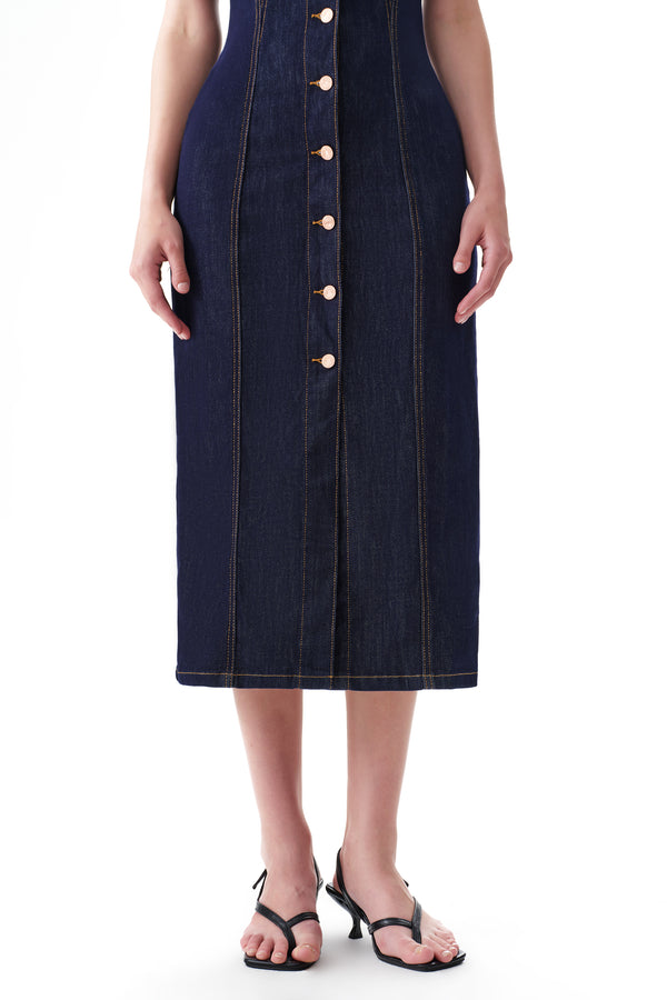 Relaxed Denim Cardigan Dress