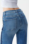 Mid Rise Wide Leg Jeans