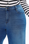 High Rise Wide Leg Flare Denim Jeans