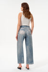 Seoul Mid Rise Wide Leg Jeans
