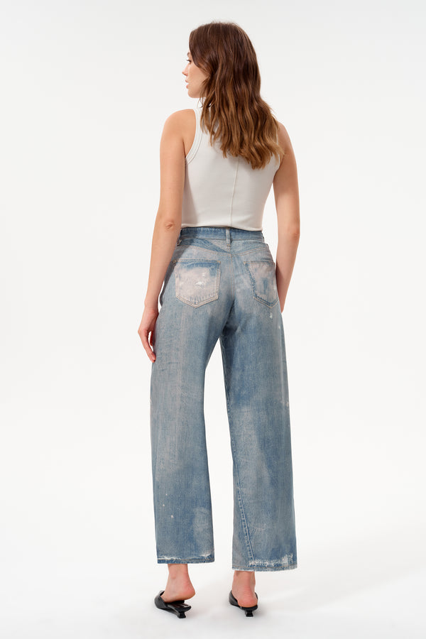 Seoul Mid Rise Wide Leg Jeans