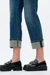 Low Rise Straight Leg Jeans-Straight-BAYEAS