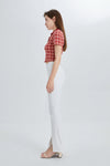 High Rise Front Slit Flare Pants-Flare & Bootcut-BAYEAS