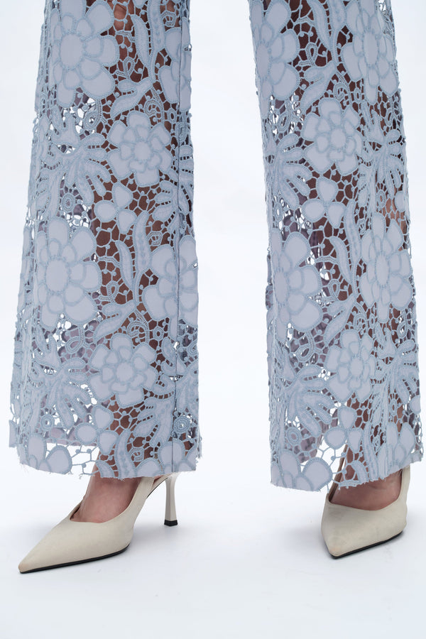 HIGH RISE LACE WIDE LEG-Wide Leg-BAYEAS