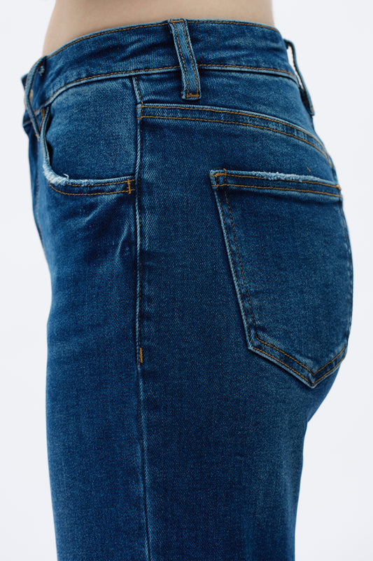 Alsa Mid Rise Wide Leg Jeans