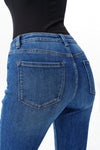 Edgy Mid Rise Flare Jeans