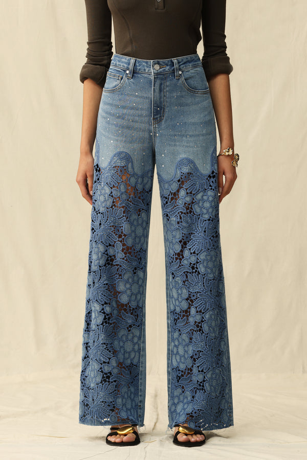 High Rise Wide Leg Jeans