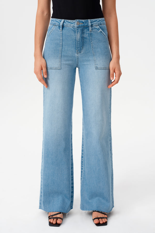 High Rise Wide Leg Jeans