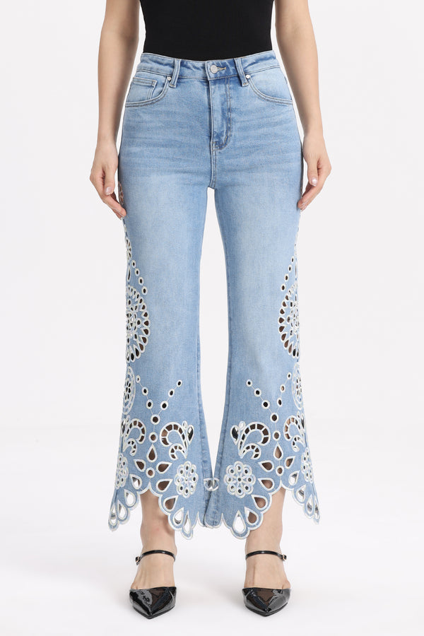 Barcelona High Rise Flare Jeans