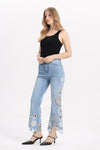 Barcelona High Rise Flare Jeans
