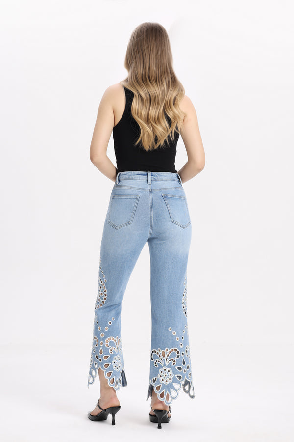 Barcelona High Rise Flare Jeans