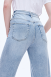 High Rise Wide Leg Denim Jeans-Wide Leg-BAYEAS