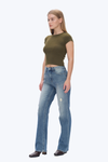 Super High Rise Wide Leg Denim Jeans