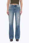Super High Rise Wide Leg Denim Jeans