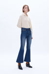 Ara High Rise Flare Leg Denim Jeans-Flare & Bootcut-BAYEAS