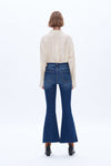 Ara High Rise Flare Leg Denim Jeans-Flare & Bootcut-BAYEAS