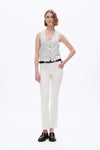 Womens Straight Flared Pants