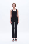Black Bootcut Denim Jeans-Flare & Bootcut-BAYEAS