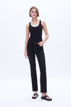 Black Bootcut Denim Jeans-Flare & Bootcut-BAYEAS